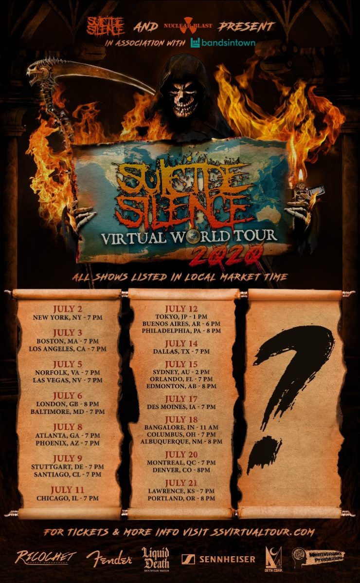 suicide silence virtual world tour
